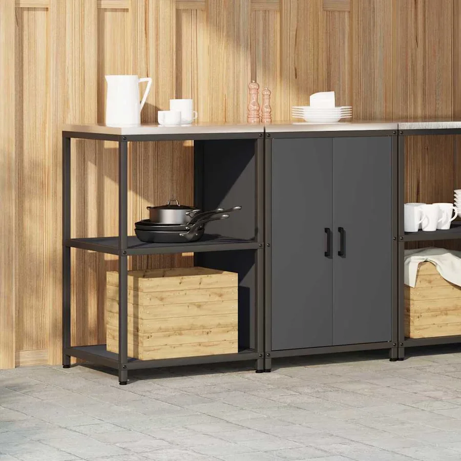 Ensemble de rangement cuisine HATTEM 2 pcs Anthracite - 4