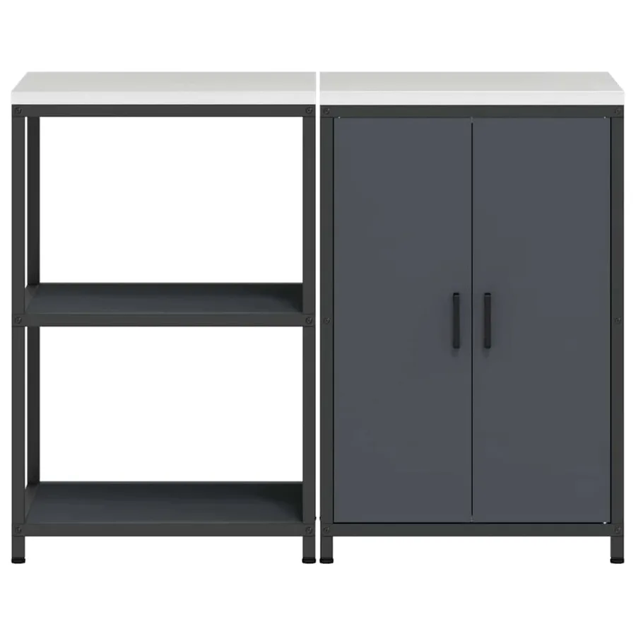 Ensemble de rangement cuisine HATTEM 2 pcs Anthracite - 9