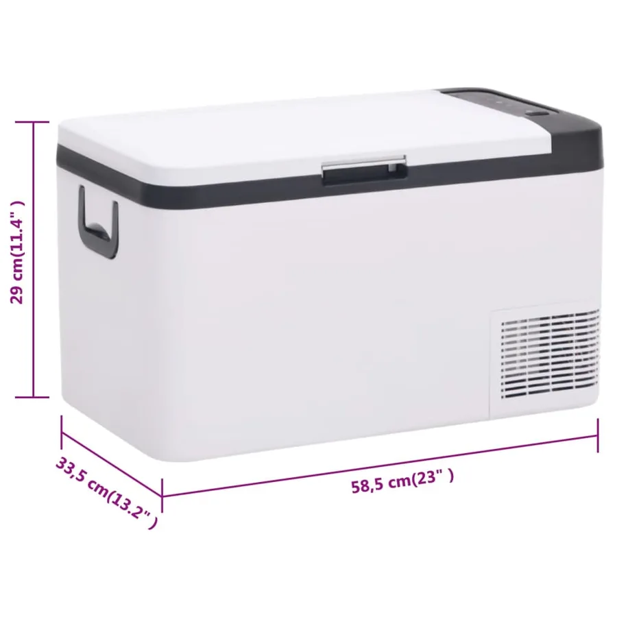 Glacière avec poignée et adaptateur noir et blanc 18 L PP et PE - 16