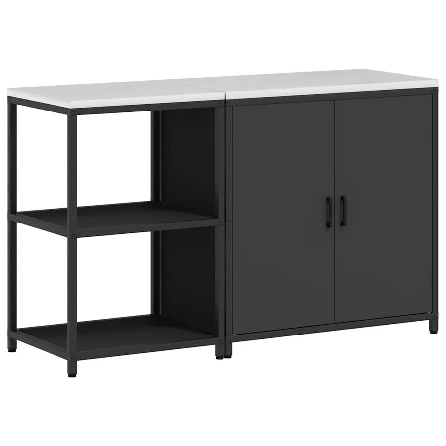 Ensemble de rangement cuisine HATTEM 2 pcs Noir - 2