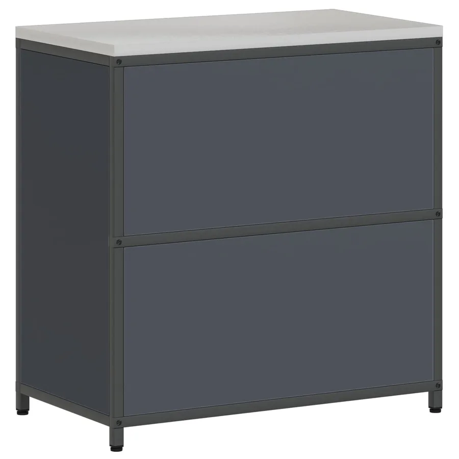 Rangement de cuisine HATTEM Anthracite 90 x 50 x 92 cm Acier - 9