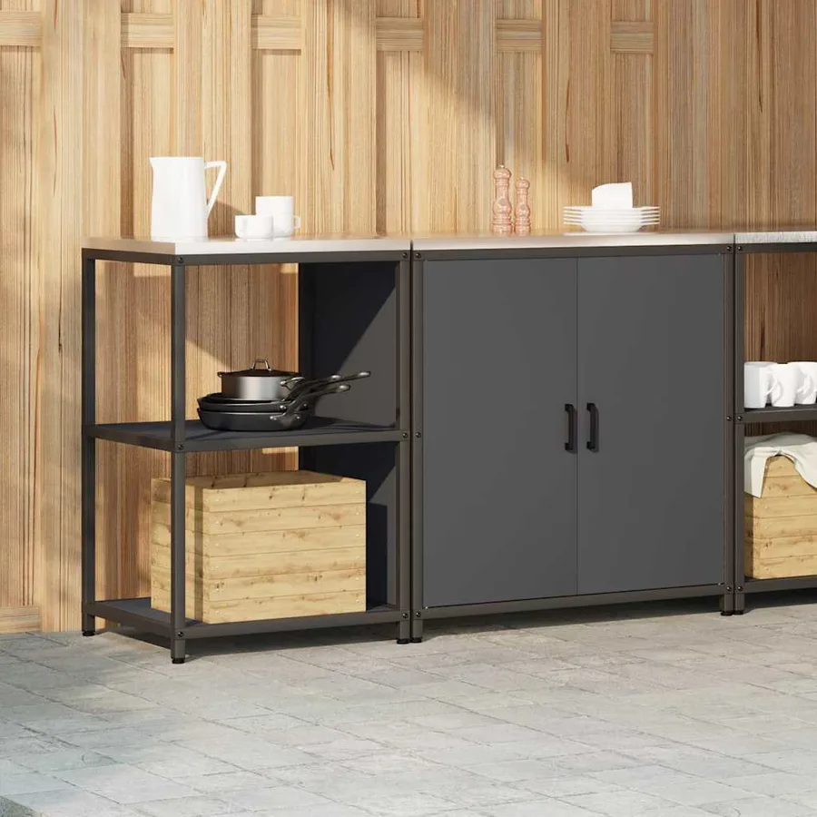 Ensemble de rangement cuisine HATTEM 2 pcs Anthracite - 4