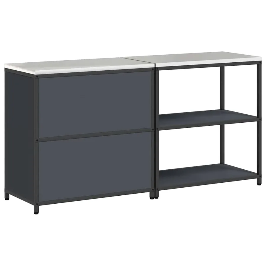 Ensemble de rangement cuisine HATTEM 2 pcs Anthracite - 11