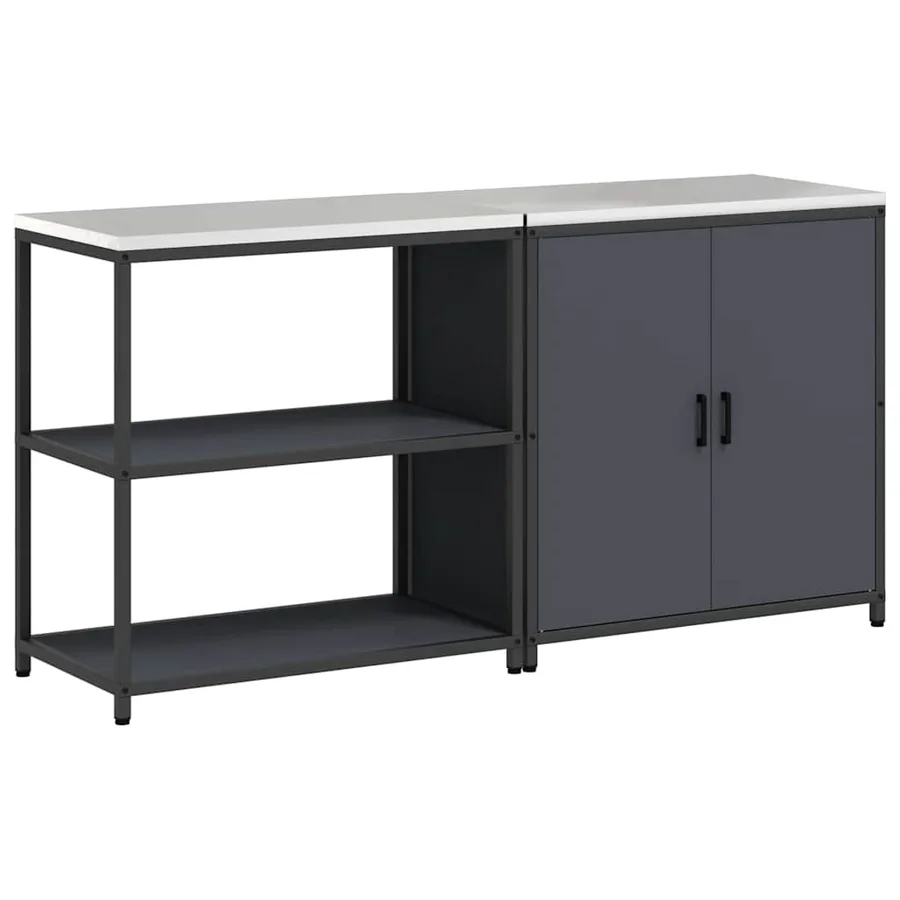 Ensemble de rangement cuisine HATTEM 2 pcs Anthracite - 2