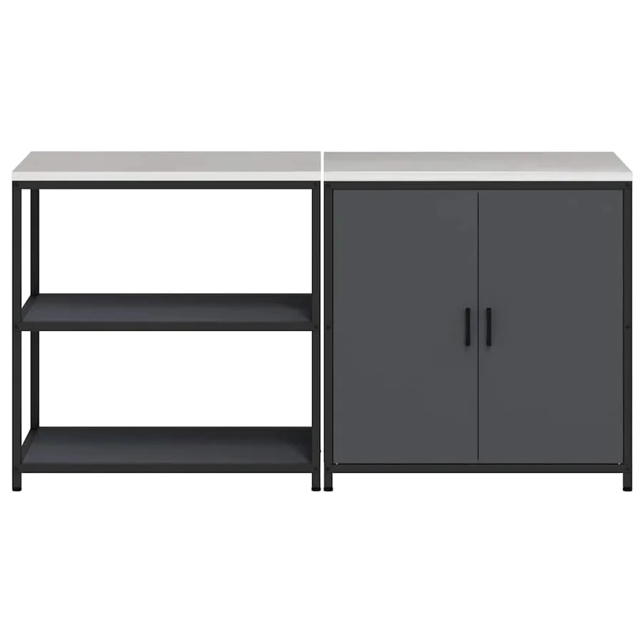 Ensemble de rangement cuisine HATTEM 2 pcs Anthracite - 9