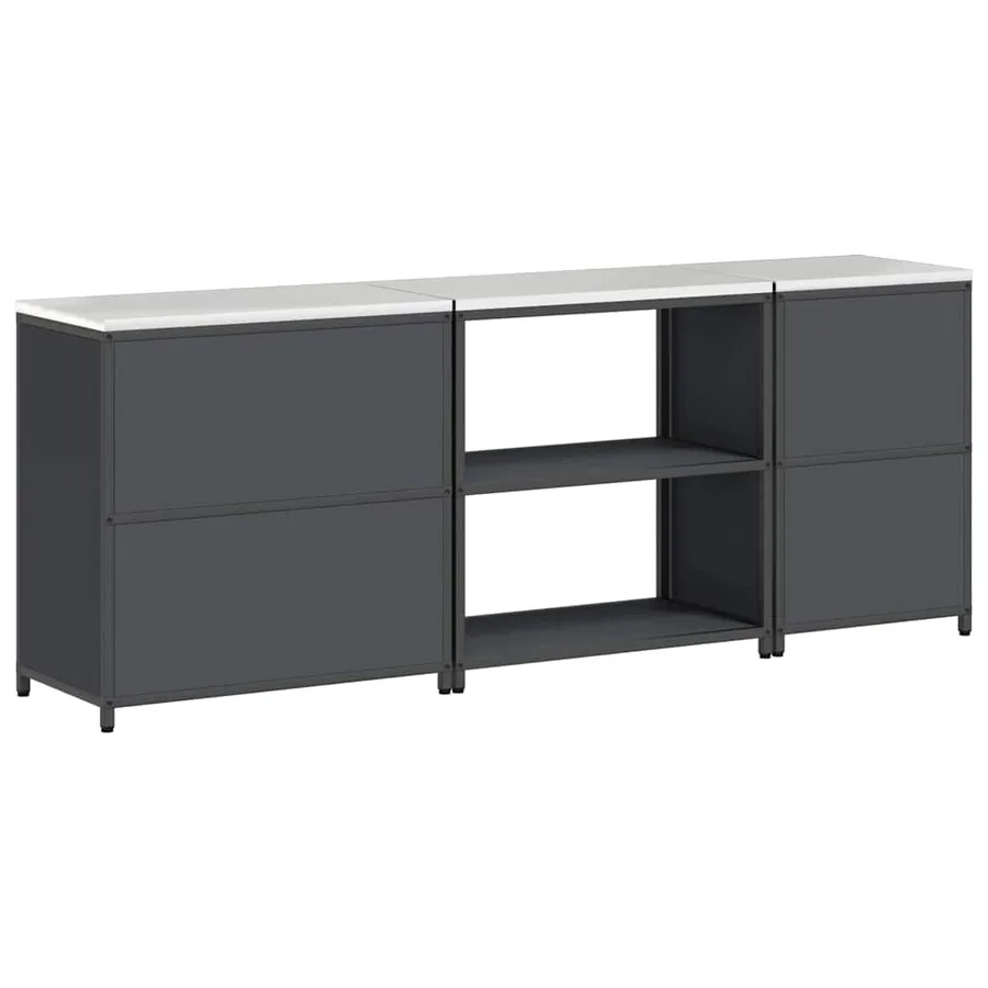 Ensemble de rangement cuisine HATTEM 3 pcs Anthracite - 12