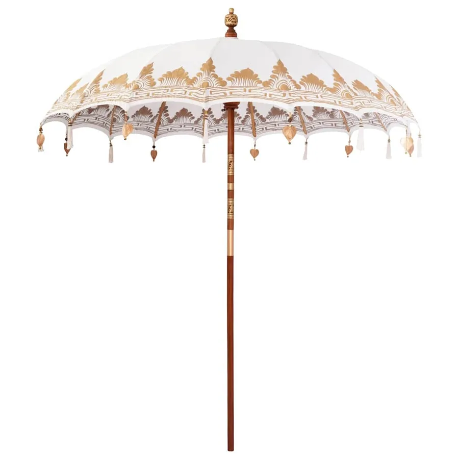 Parasol balinais Crème 215 x 215 x 260 cm - 2