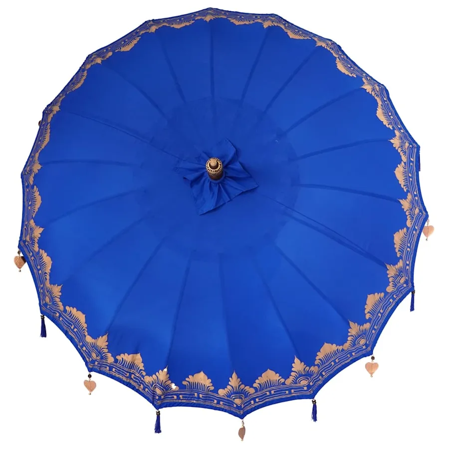 Parasol balinais Bleu 215 x 215 x 260 cm - 6