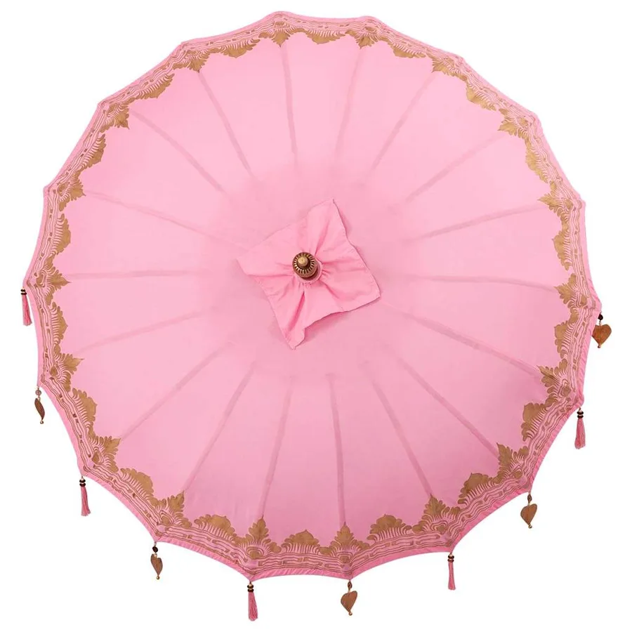 Parasol balinais Rose 185 x 185 x 260 cm - 6