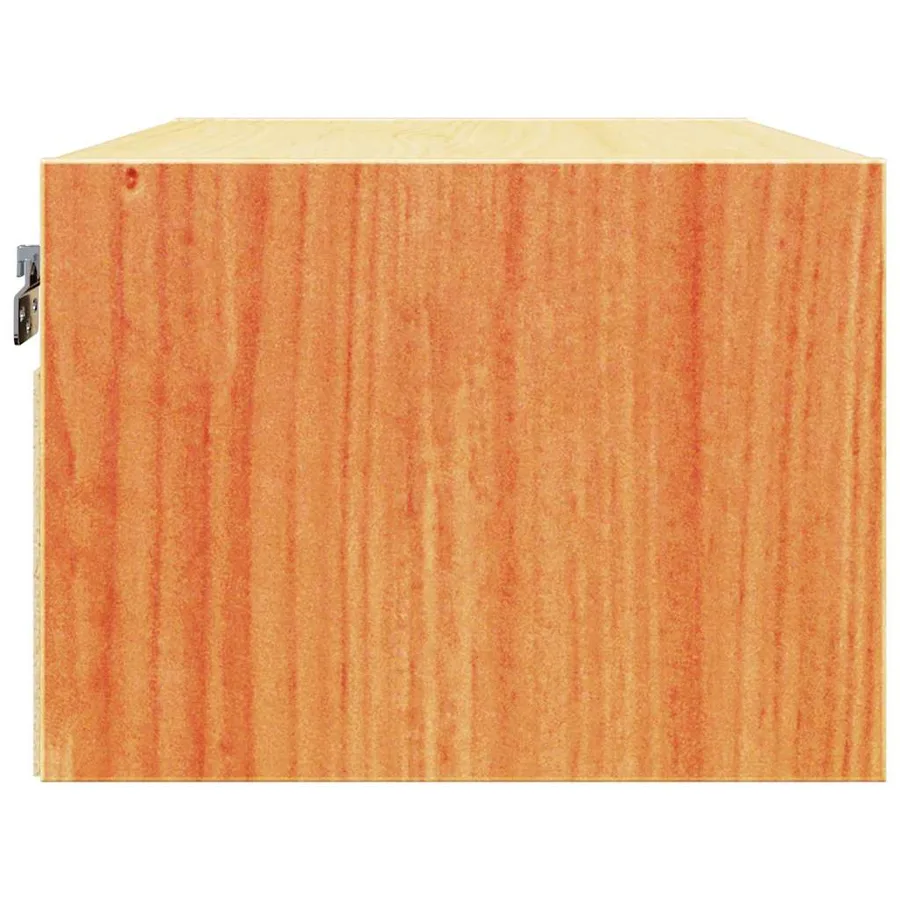 Table de chevet Brun cire 50 x 32,5 x 24 cm Bois massif en pin - 7