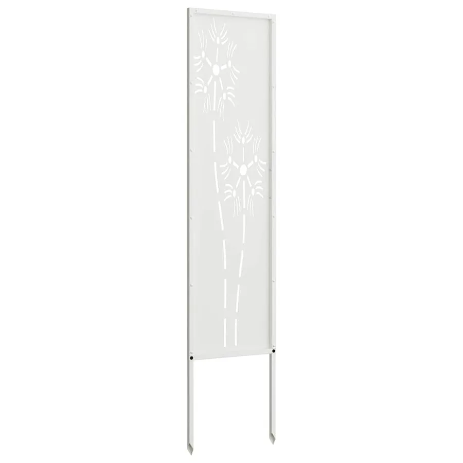 Écran de confidentialité de jardin Fretwork Blanc 32 x 140 cm - 7