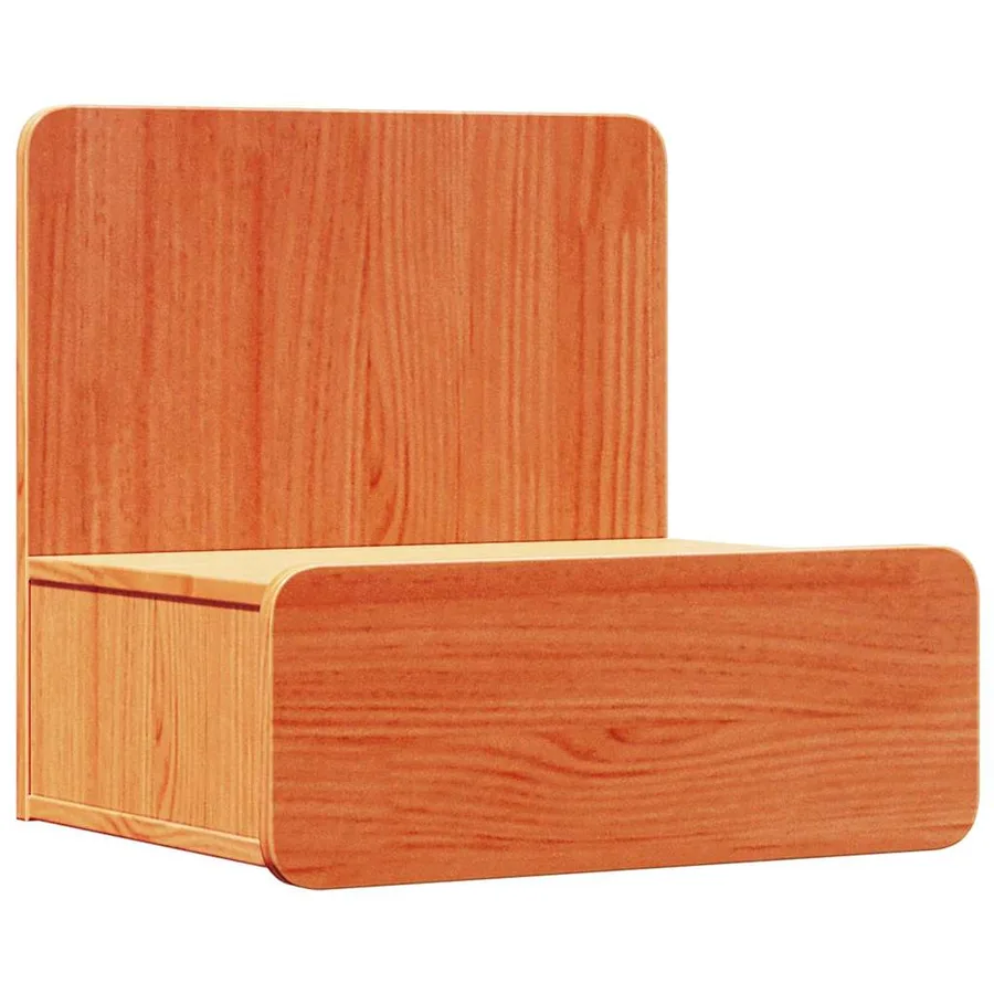 Table de chevet Brun cire 44 x 32,5 x 40 cm Bois massif en pin - 2