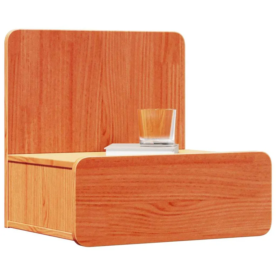 Table de chevet Brun cire 44 x 32,5 x 40 cm Bois massif en pin - 3