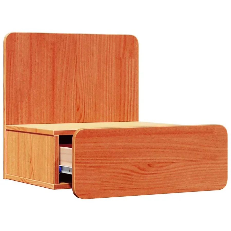 Table de chevet Brun cire 44 x 32,5 x 40 cm Bois massif en pin - 5
