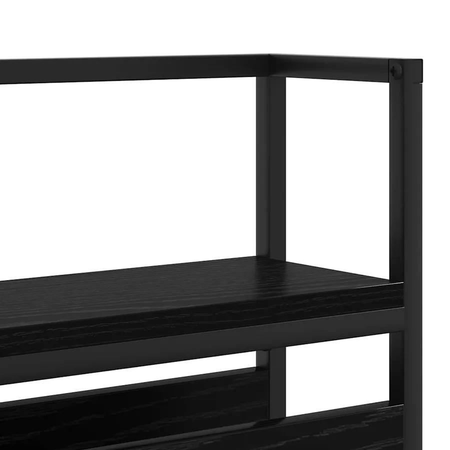 Tête de lit de rangement Chêne noir Bois d'ingénierie - 9