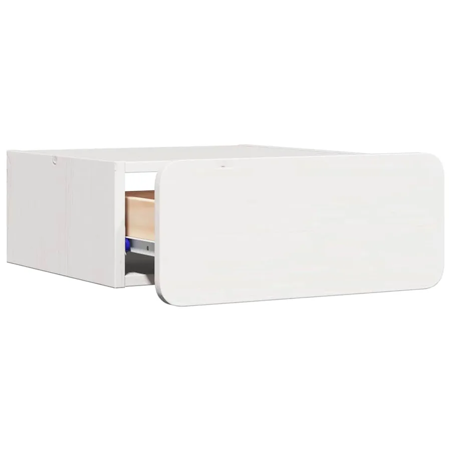 Table de chevet avec tiroir 2 pcs Blanc 39 x 34 x 16,5 cm - 6
