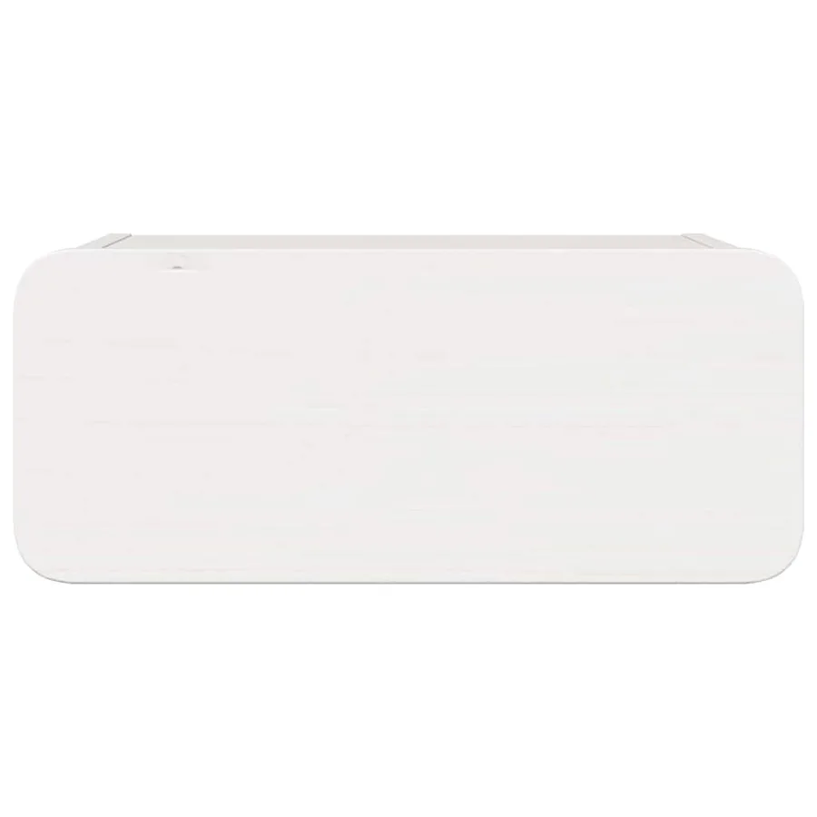 Table de chevet avec tiroir 2 pcs Blanc 39 x 34 x 16,5 cm - 7