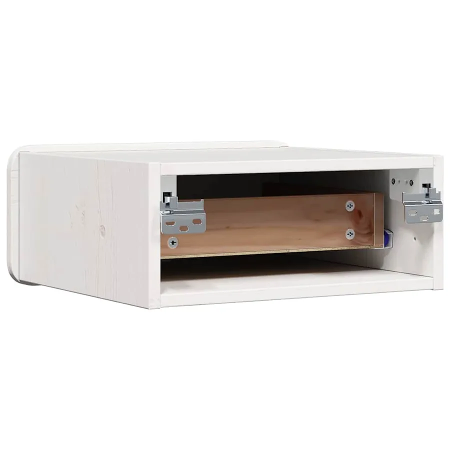 Table de chevet avec tiroir 2 pcs Blanc 39 x 34 x 16,5 cm - 9