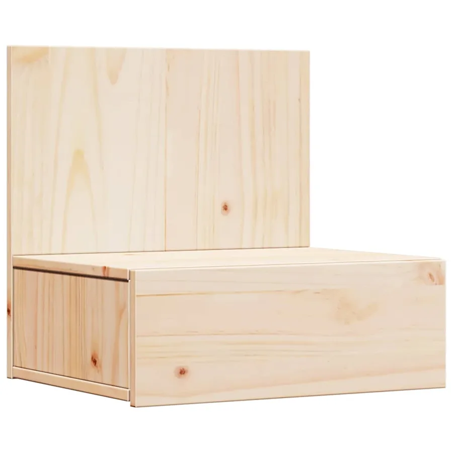 Table de chevet Marron 42 x 32,5 x 40 cm Bois massif en pin - 2