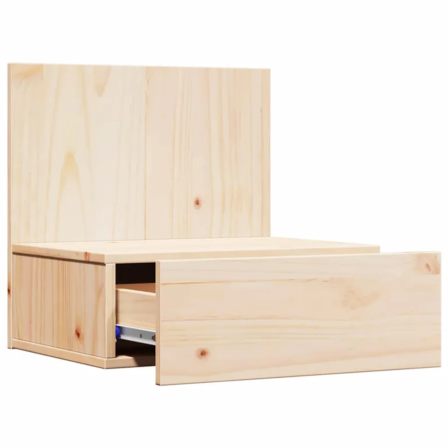 Table de chevet Marron 42 x 32,5 x 40 cm Bois massif en pin - 5