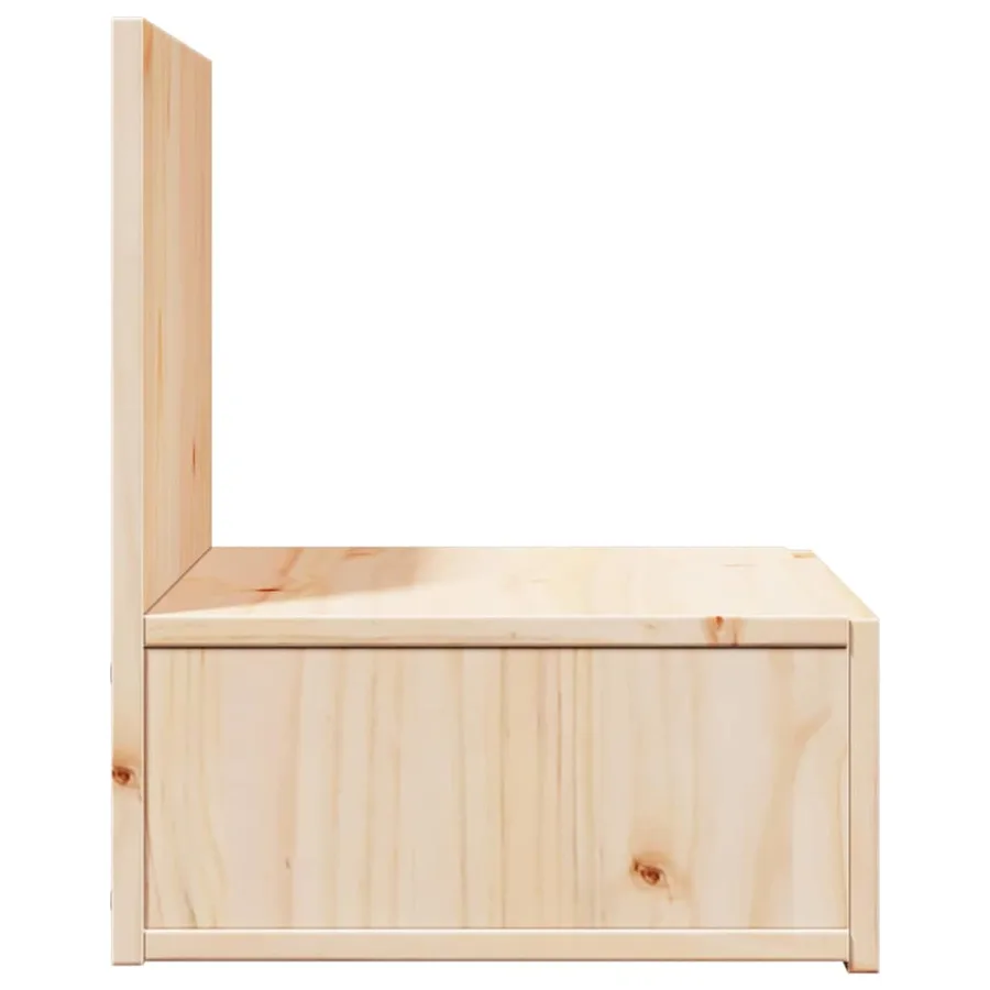 Table de chevet Marron 42 x 32,5 x 40 cm Bois massif en pin - 7