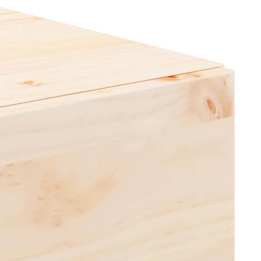 Table de chevet Marron 42 x 32,5 x 40 cm Bois massif en pin - 9