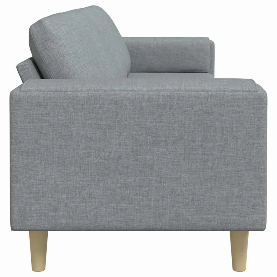 Canapé de salon Gris clair 250 x 77 x 76 cm Polyester - 5