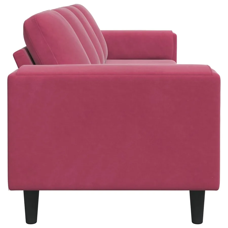 Canapé de salon Bordeaux 250 x 77 x 76 cm - 5