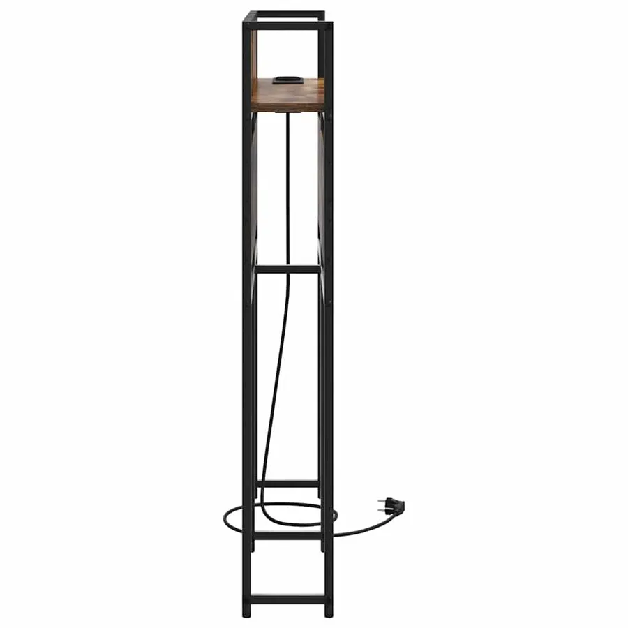 Tête de lit de rangement Chêne fumé Bois d'ingénierie - 6