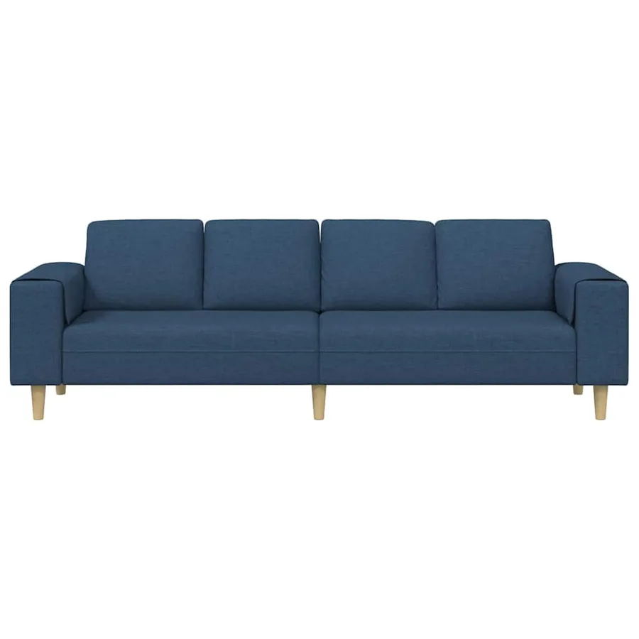 Canapé de salon Bleu 250 x 77 x 76 cm Polyester - 4