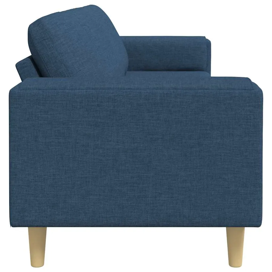 Canapé de salon Bleu 250 x 77 x 76 cm Polyester - 5