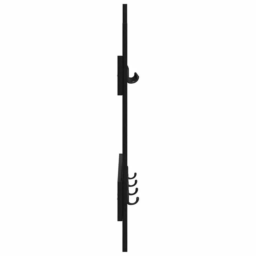 Porte-manteau mural Chêne noir 60 x 3 x 82 cm Bois d'ingénierie - 6