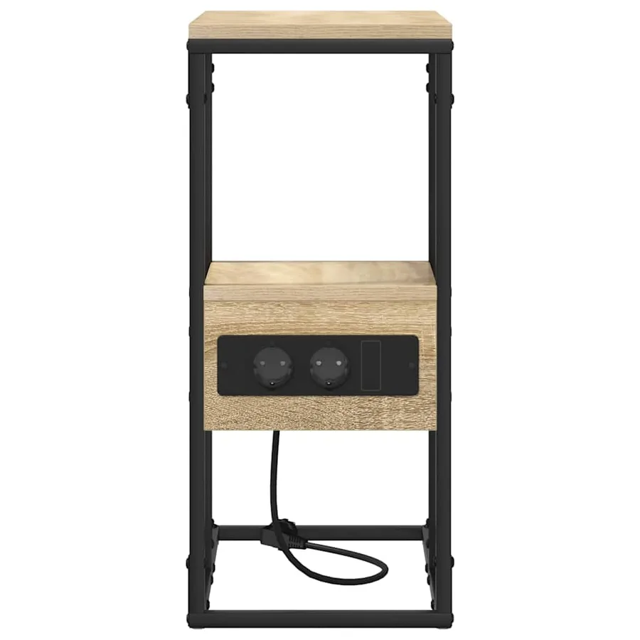 Cabinet de chevet avec tiroir Chêne sonoma 41.5 x 26 x 60.5 cm - 6