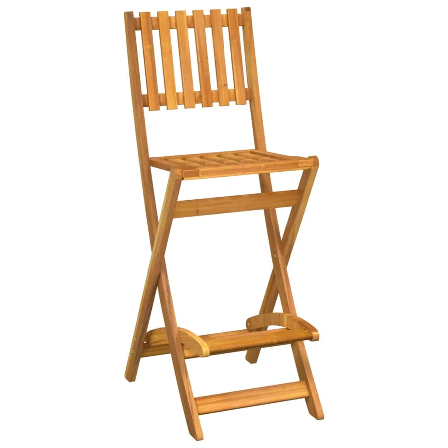 Ensemble de bar d'extérieur 3 pcs Bois d'acacia massif - 5