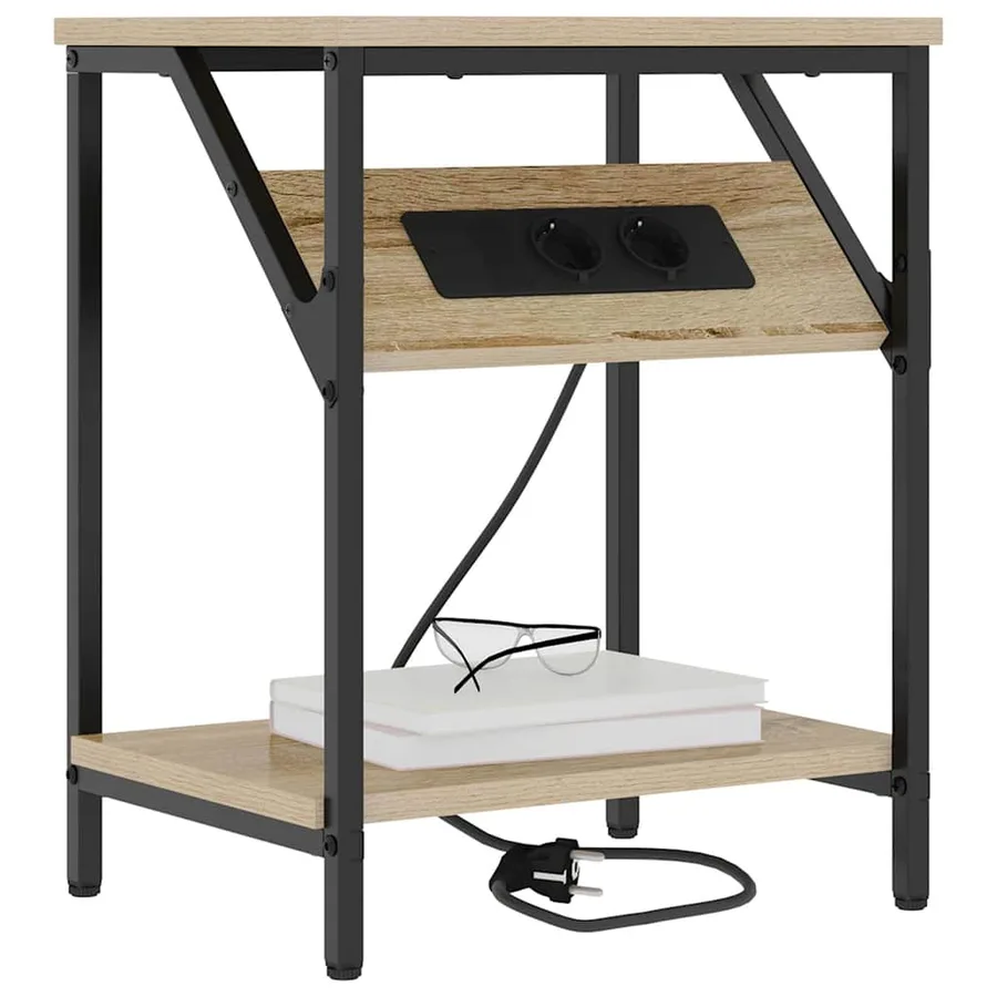Cabinet de chevet Chêne Sonoma 38 x 30 x 48 cm - 3