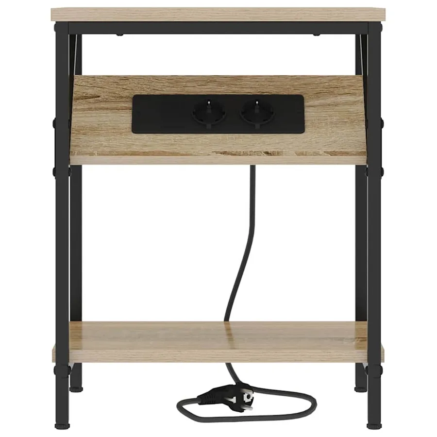 Cabinet de chevet Chêne Sonoma 38 x 30 x 48 cm - 5