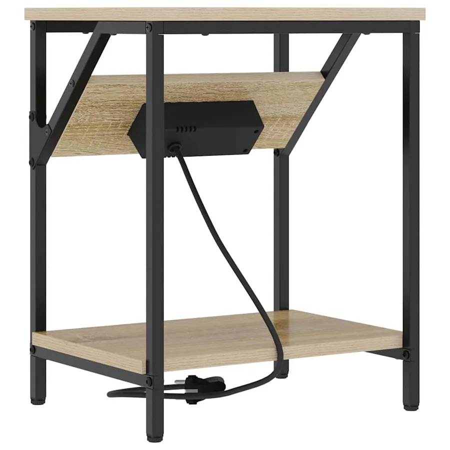 Cabinet de chevet Chêne Sonoma 38 x 30 x 48 cm - 7