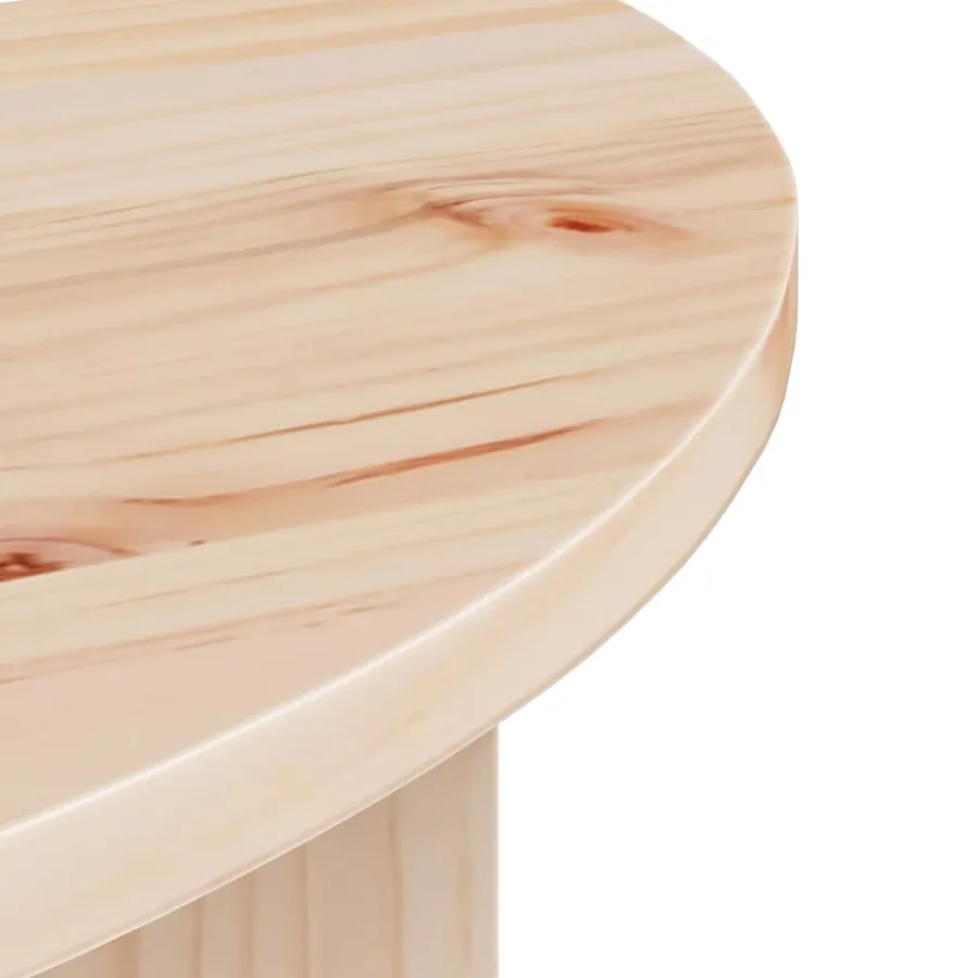 Table basse 2 pcs Naturel Bois massif en pin - 13