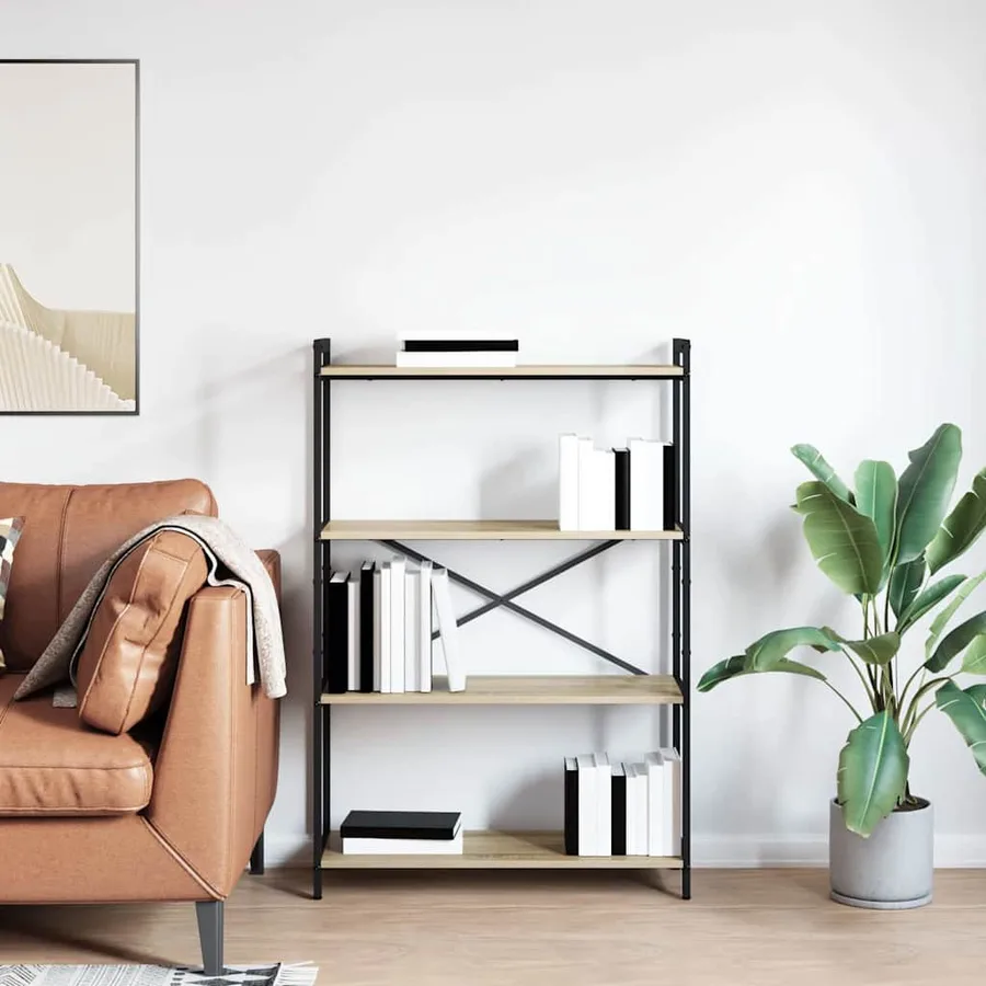 Étagère Chêne Sonoma 80 x 30 x 120 cm Bois d'ingénierie - 4