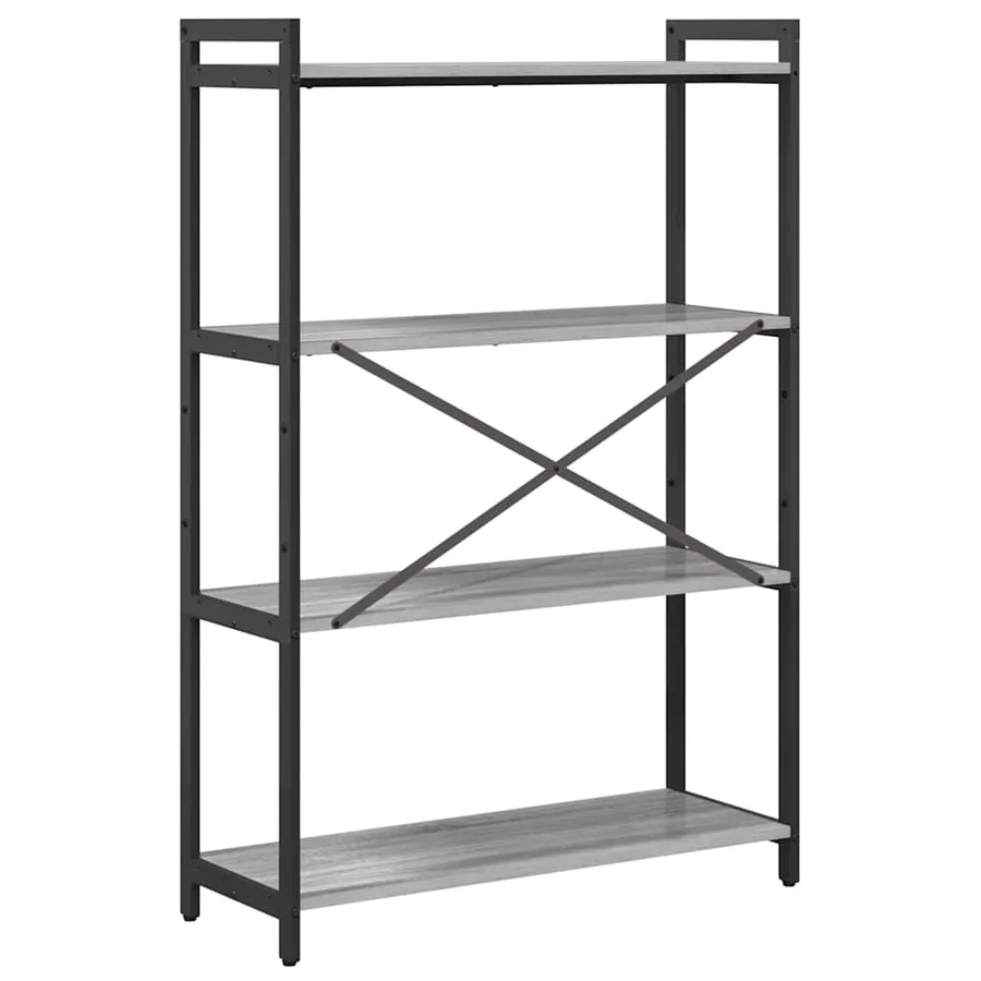 Étagère Sonoma gris 80 x 30 x 120 cm Bois d'ingénierie - 7