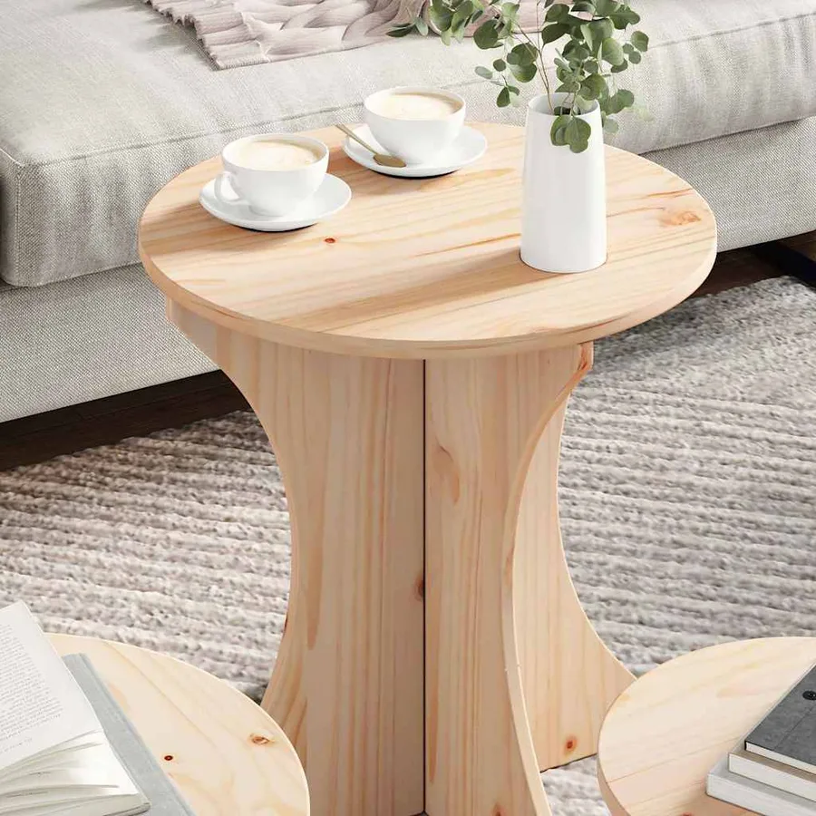 Table basse 3 pcs Naturel - 4