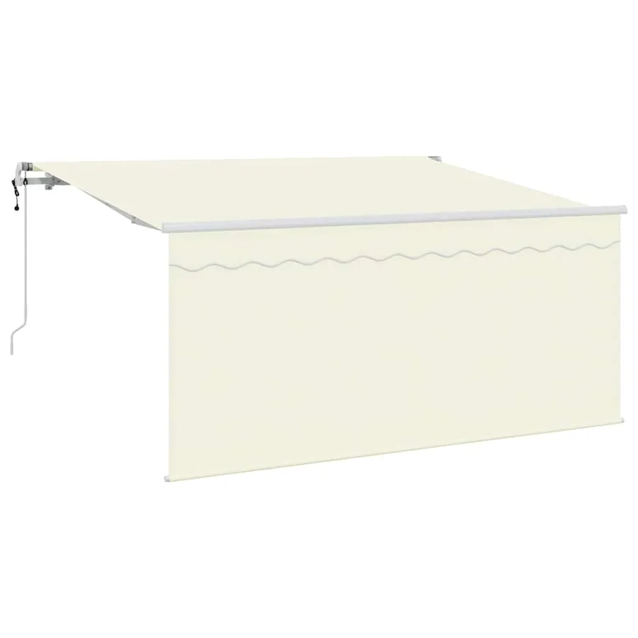 Auvent Rétractable Crème 300 x 200 cm Polyester et Aluminium - 2