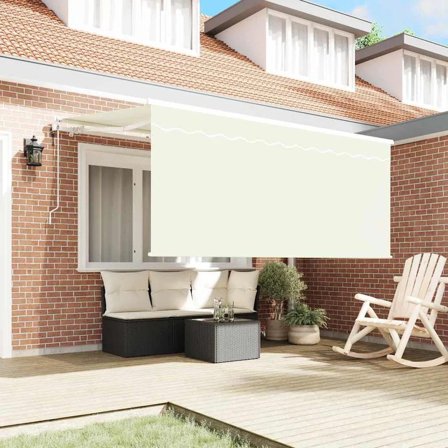 Auvent Rétractable Crème 300 x 200 cm Polyester et Aluminium - 3
