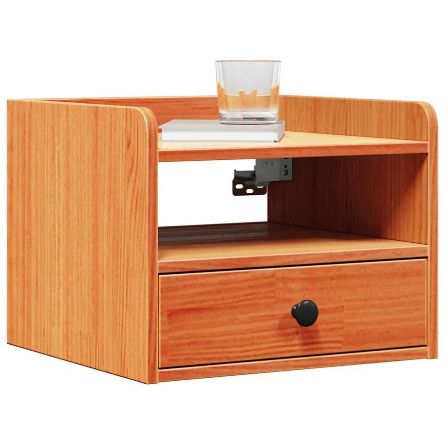 Table de chevet avec tiroir 2 pcs Brun cire 38 x 36 x 29,5 cm - 3
