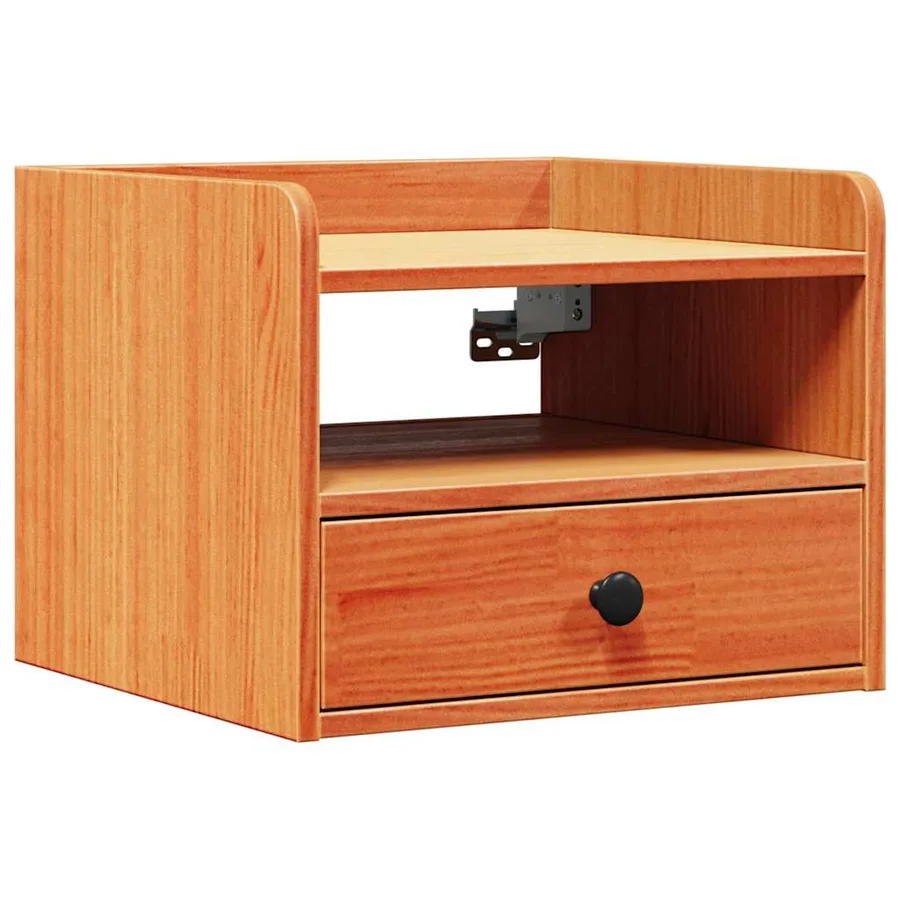 Table de chevet avec tiroir 2 pcs Brun cire 38 x 36 x 29,5 cm - 5