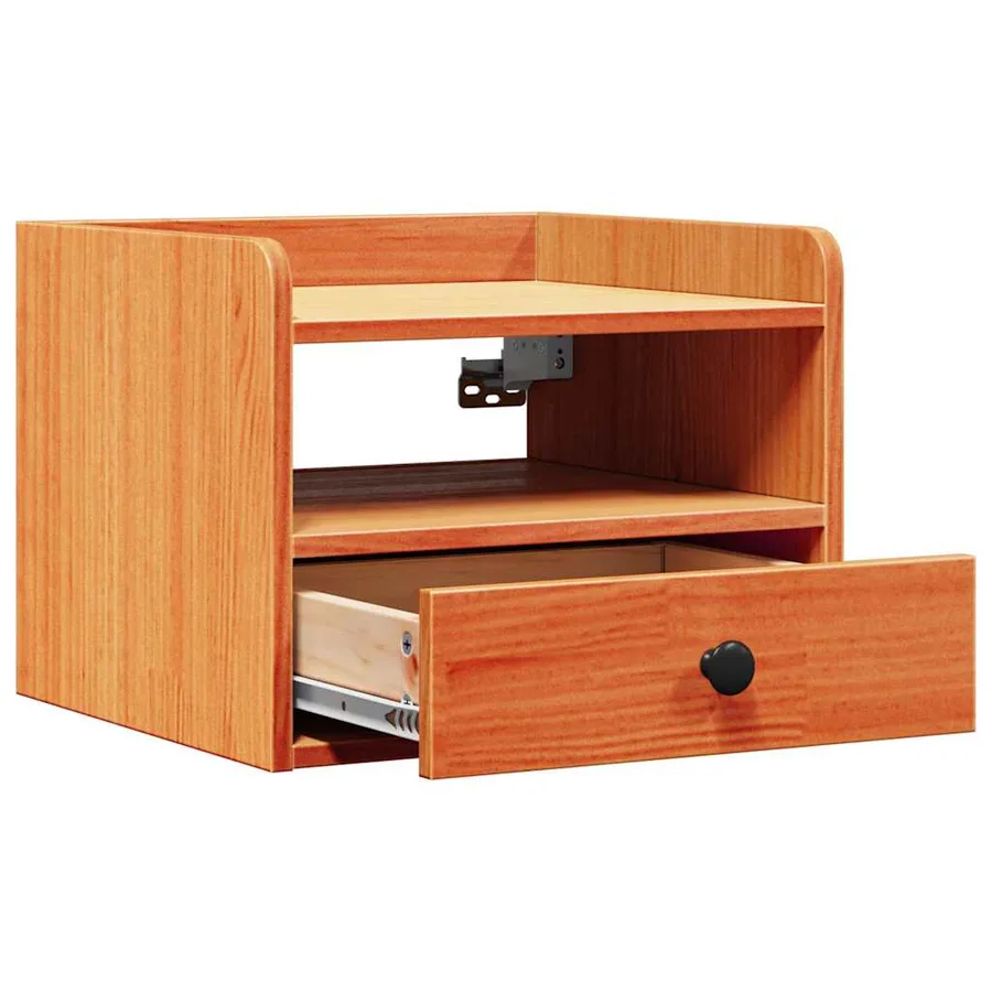 Table de chevet avec tiroir 2 pcs Brun cire 38 x 36 x 29,5 cm - 6