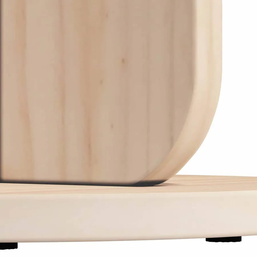 Table basse Naturel 39,5 x 39,5 x 53,5 cm Bois massif en pin - 9