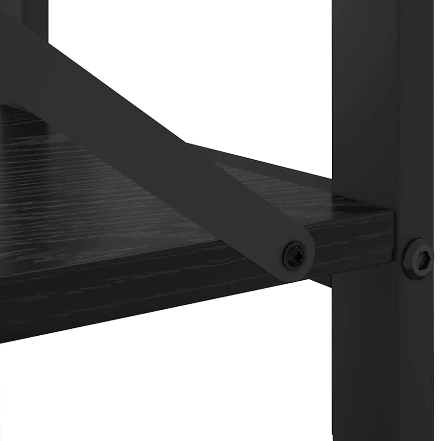 Étagère Chêne noir 60 x 30 x 50 cm Bois d'ingénierie - 9