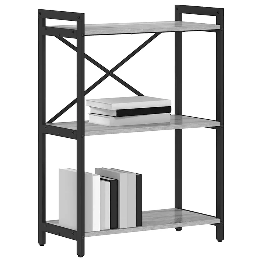 Étagère Sonoma gris 60 x 30 x 85 cm Bois d'ingénierie - 3