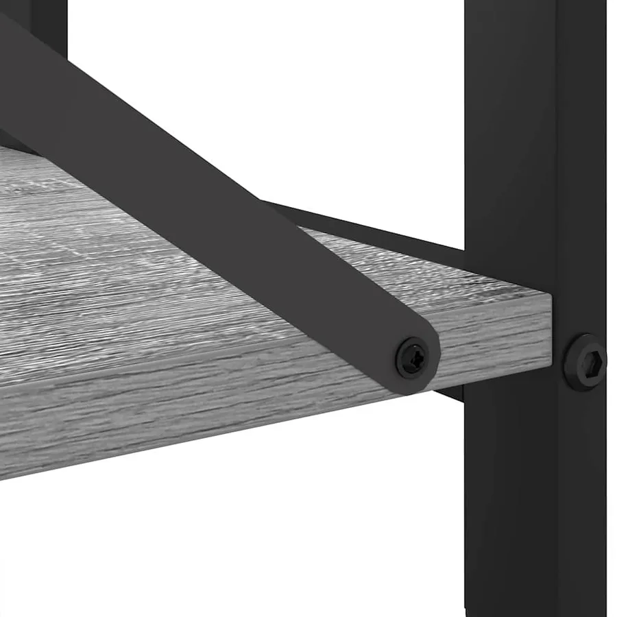 Étagère Sonoma gris 60 x 30 x 85 cm Bois d'ingénierie - 9